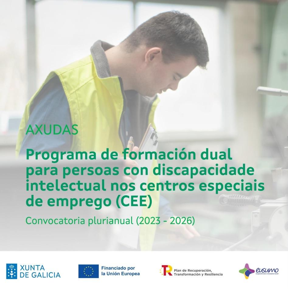 Imaxe asociada a Programa de formación dual en centros especiais de emprego (CEE) 2023-2026 (TR341X)