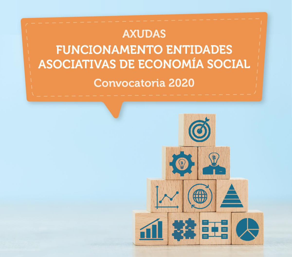 Imaxe asociada a Subvencións ás entidades asociativas de cooperativas, sociedades laborais, centros especiais de emprego e empresas de inserción (TR802H e TR358D) 2020 