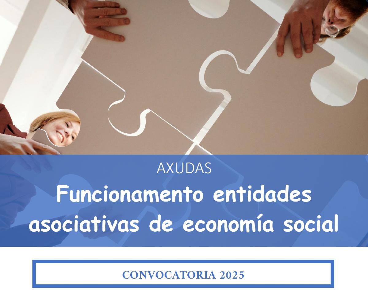 Imaxe asociada a Subvencións para gastos de funcionamento das entidades asociativas de cooperativas, de sociedades laborais, de centros especiais de emprego e de empresas de inserción 2025 (TR802H e TR358D)